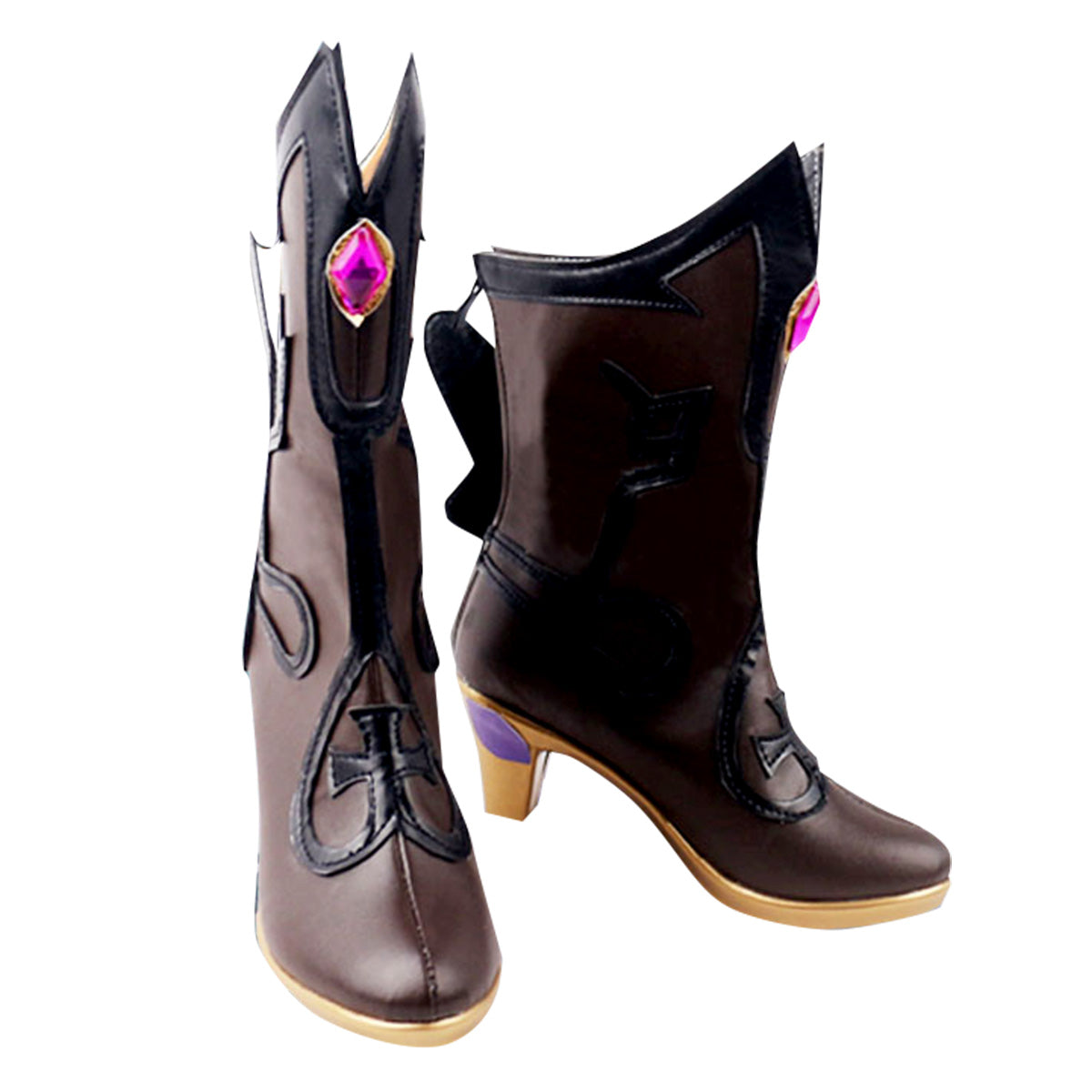 Genshin Impact Fischl Brown Cosplay Shoes Shoes/Boots - Tophatter Daily Deals